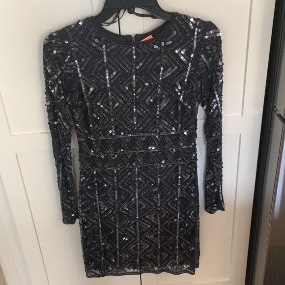 $229 GIANNI BINI beaded sequin dress VEGAS/HOLIDAY - Picture 3 of 7
